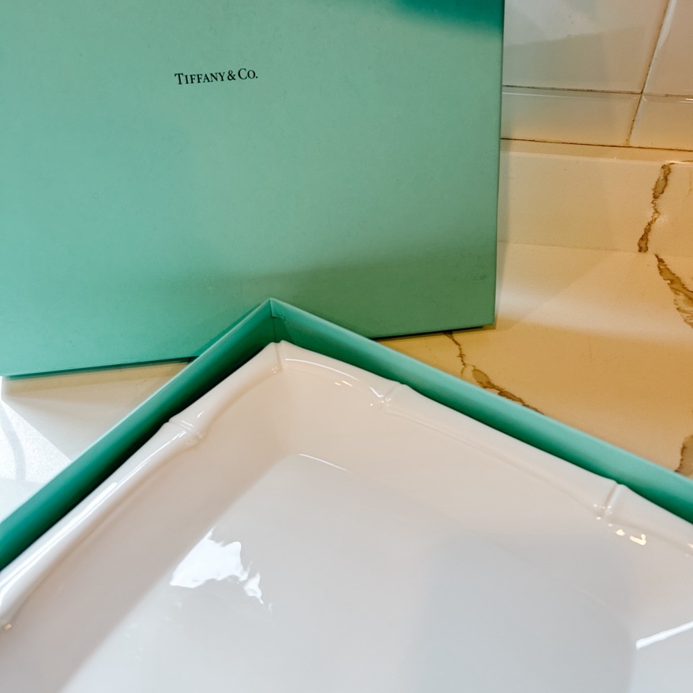Tiffany & Co. Bamboo Serving Platter 11.5” x 11.5”